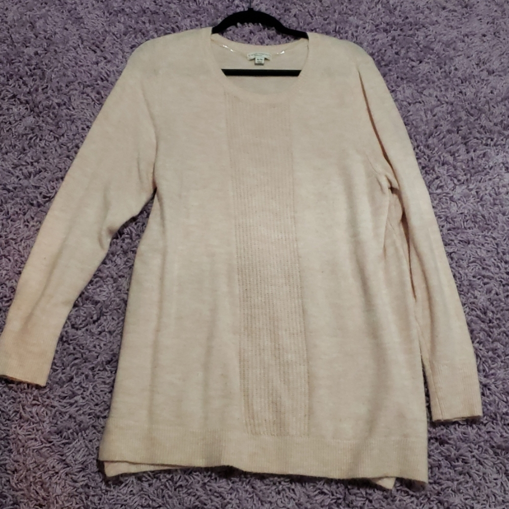 Long light pink sweater